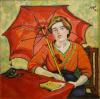 Max Pechstein, Bildnis in Rot, 1909, Hessisches Landesmuseum Darmstadt, Foto: Wolfgang Fuhrmannek, HLMD