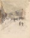 James McNeill Whistler, Snow, Amsterdam, 1882, Watercolour on paper, Private Collection