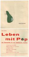 Einladung zum Happening Leben mit Pop. Eine Demonstration des Kapitalistischen Realismus von Konrad Lueg und Gerhard Richter, Möbelhaus Berges, 11. Oktober 1963 © Gerhard Richter Archiv, SKD 