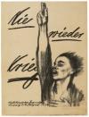 Käthe Kollwitz, 18671945, Plakat Nie wieder Krieg, 1924, Kreide- und Pinsellithographie (Umdruck), 940 x 685 mm, Kn 205 III b, Käthe Kollwitz Museum Köln, Inv. Nr.: 70300/88018
